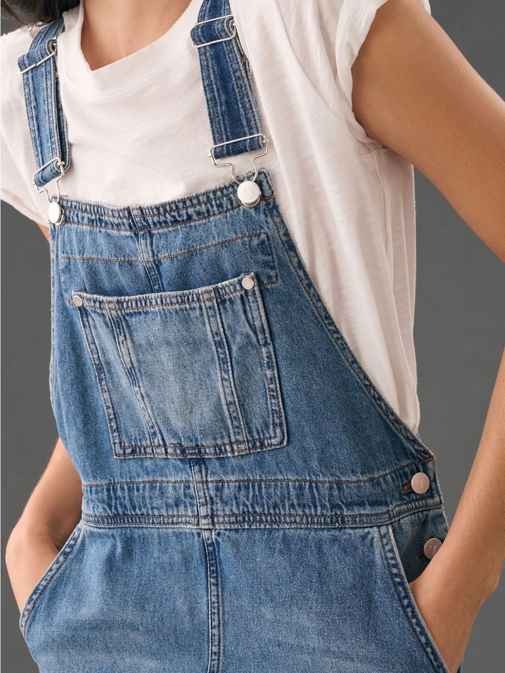 Anthropologie Light Blue Denim Overall Dress - Picture 4 of 11